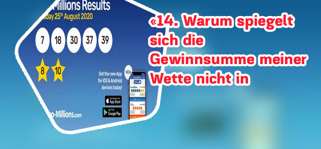Euromillionen überprüfen